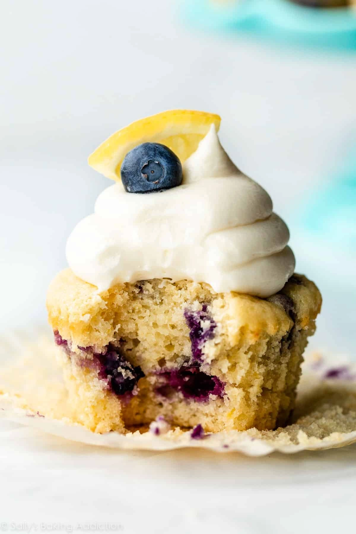 Lemon Blueberry Cupcake